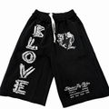 Blind love 3/4 shorts in black