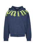 Palm angels Big Neck logo-print zip-up hoodie