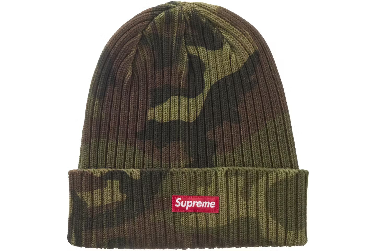 Supreme Overdyed Beanie (SS26)
Woodland Camo