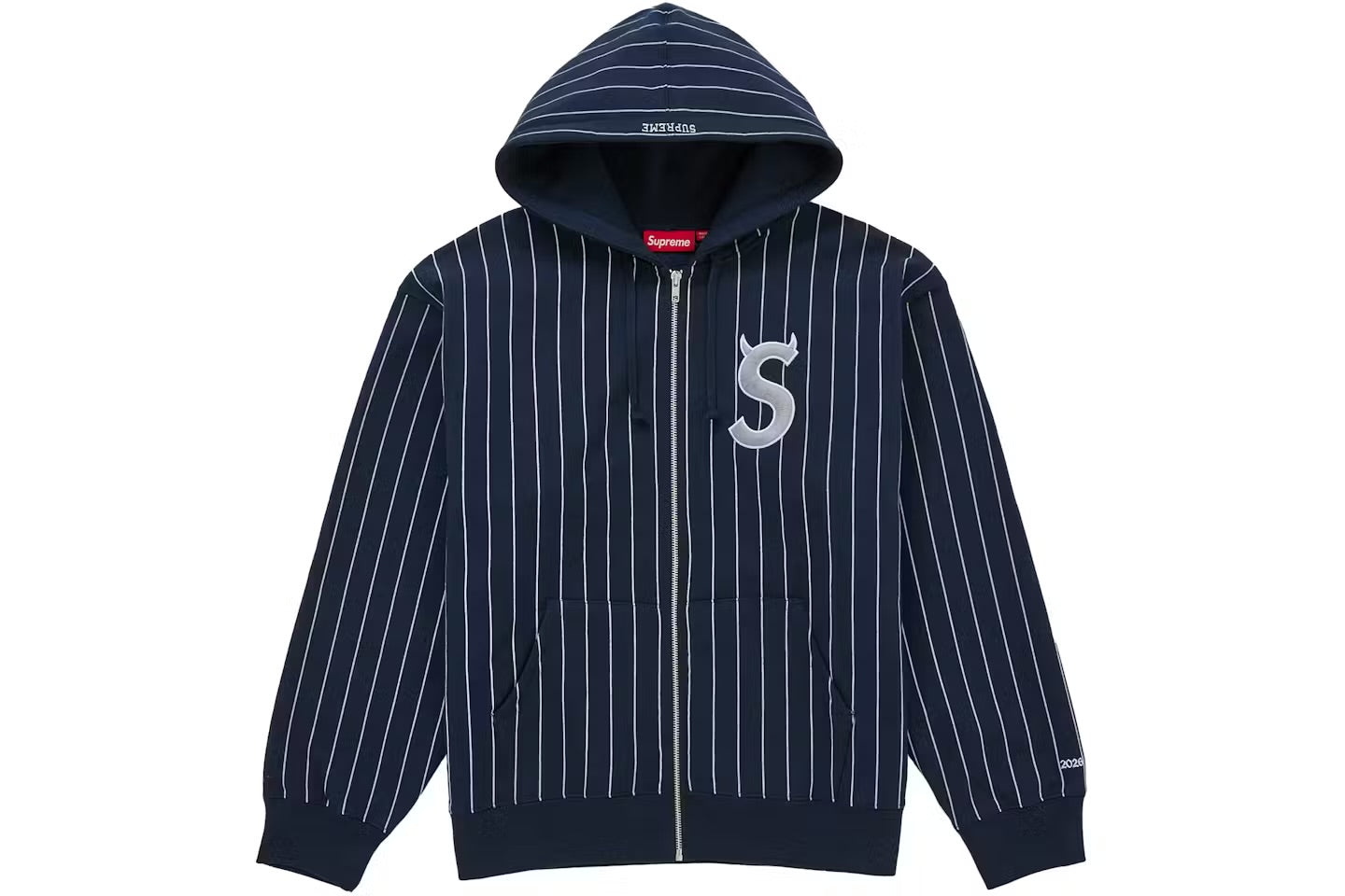 Supreme Devil S Logo Jacket In Navy