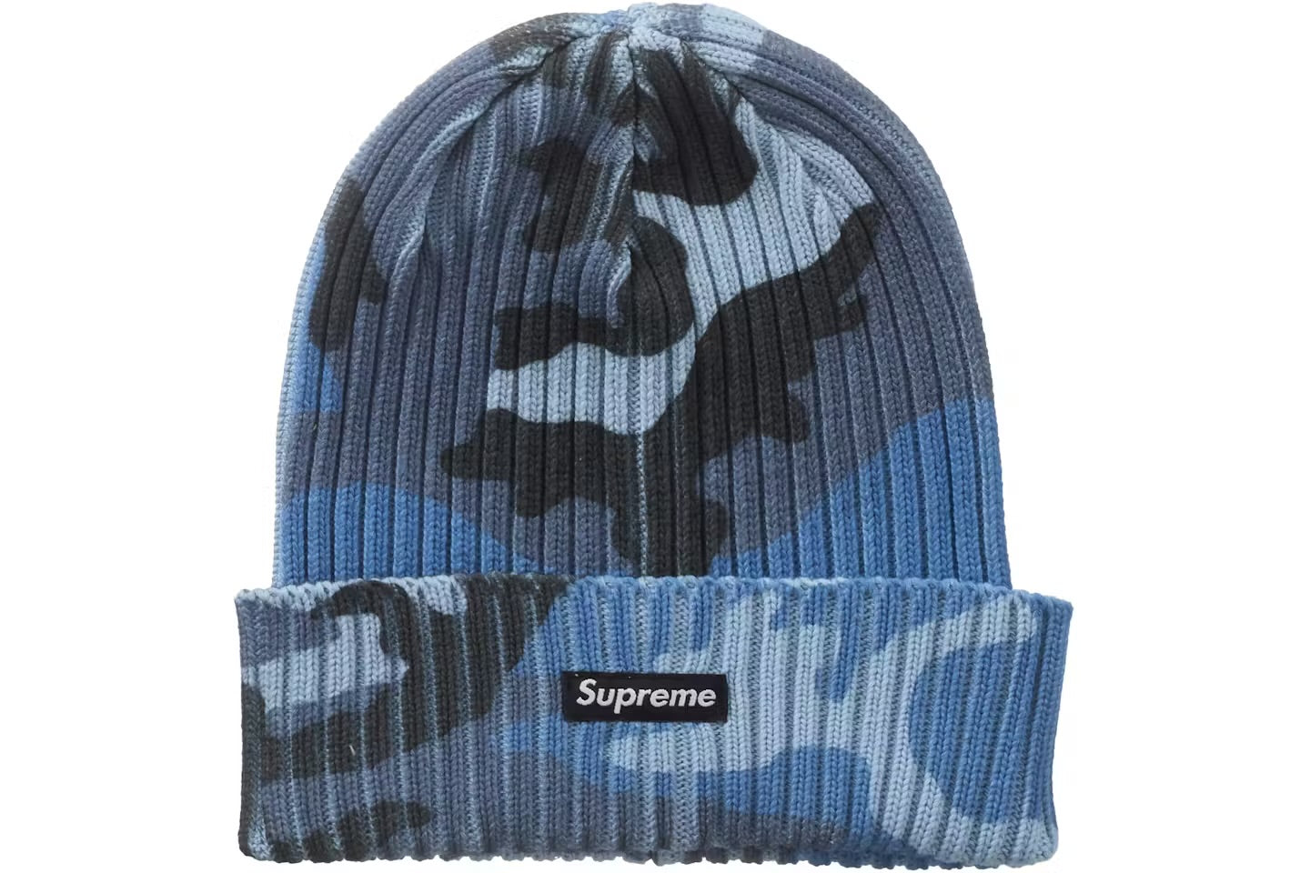 Supreme Overdyed Beanie (SS26)
Blue Camo