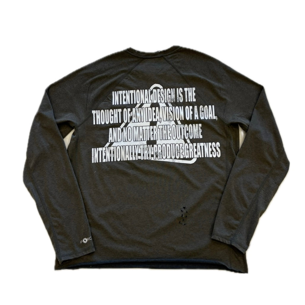 Intentional design physique long sleeve in olive