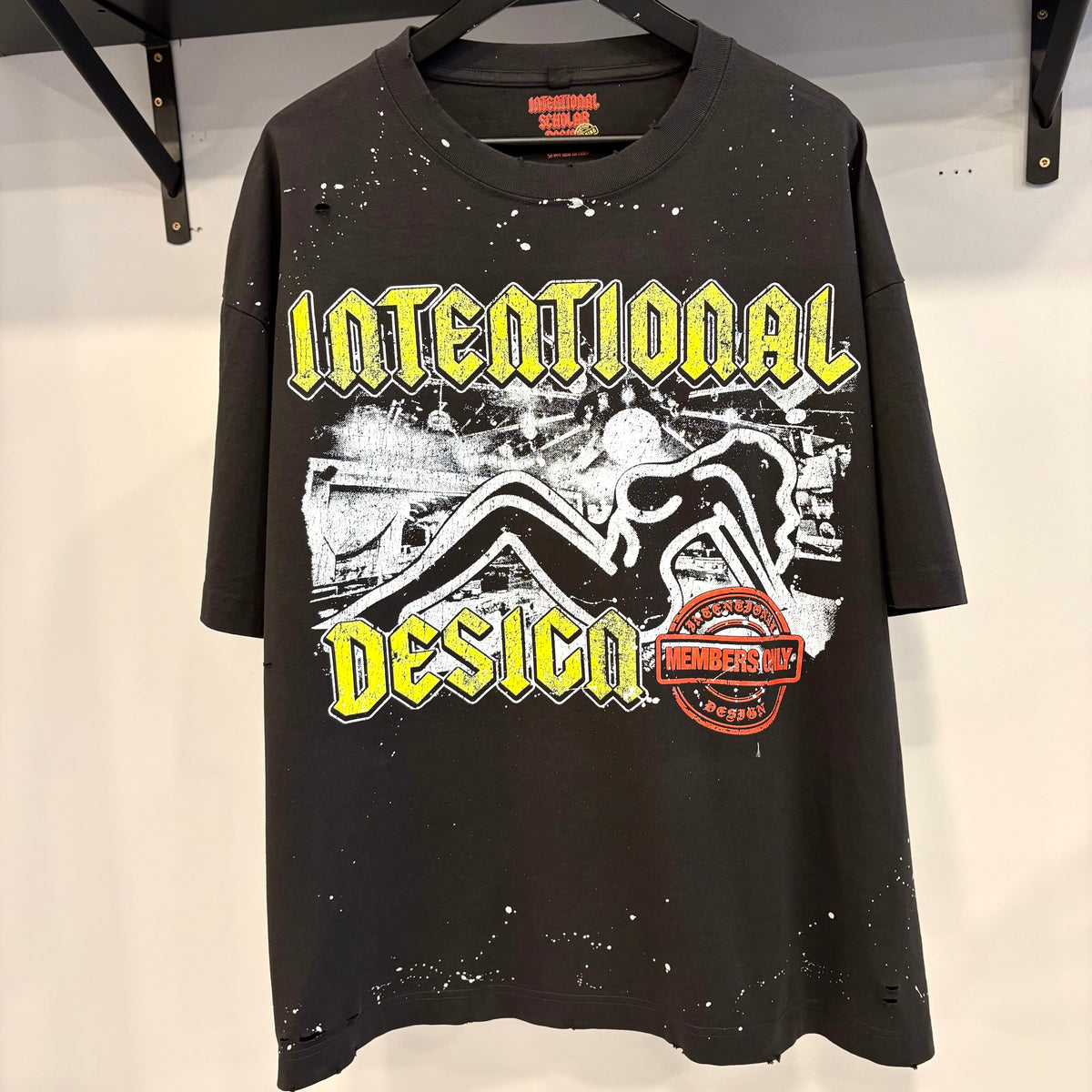 Intentional design shadow grey tee