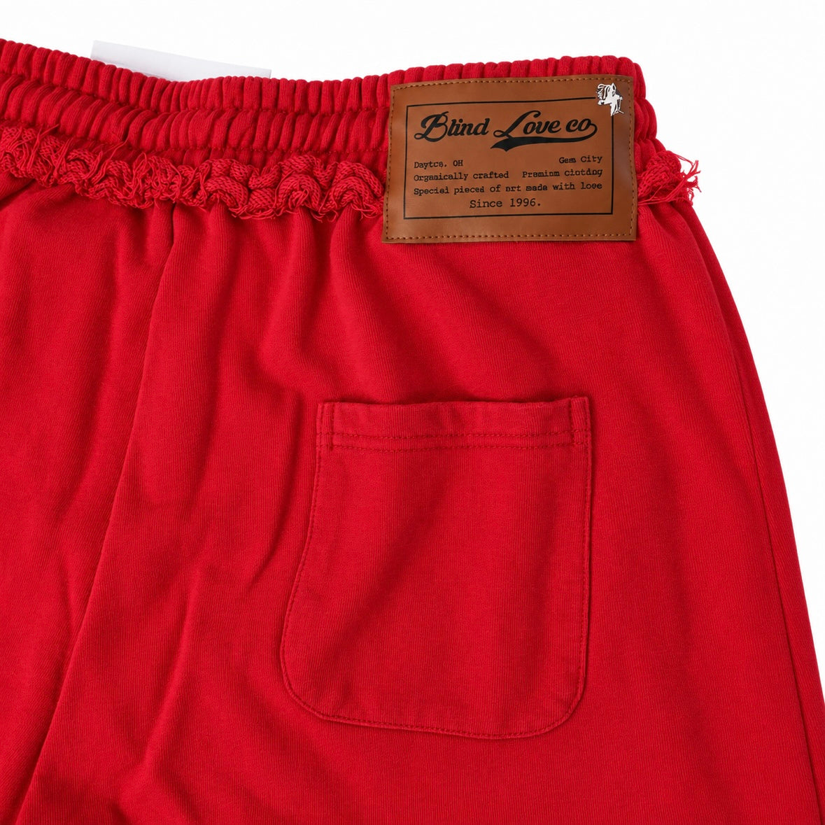 Blind Love 3/4 Red Shorts