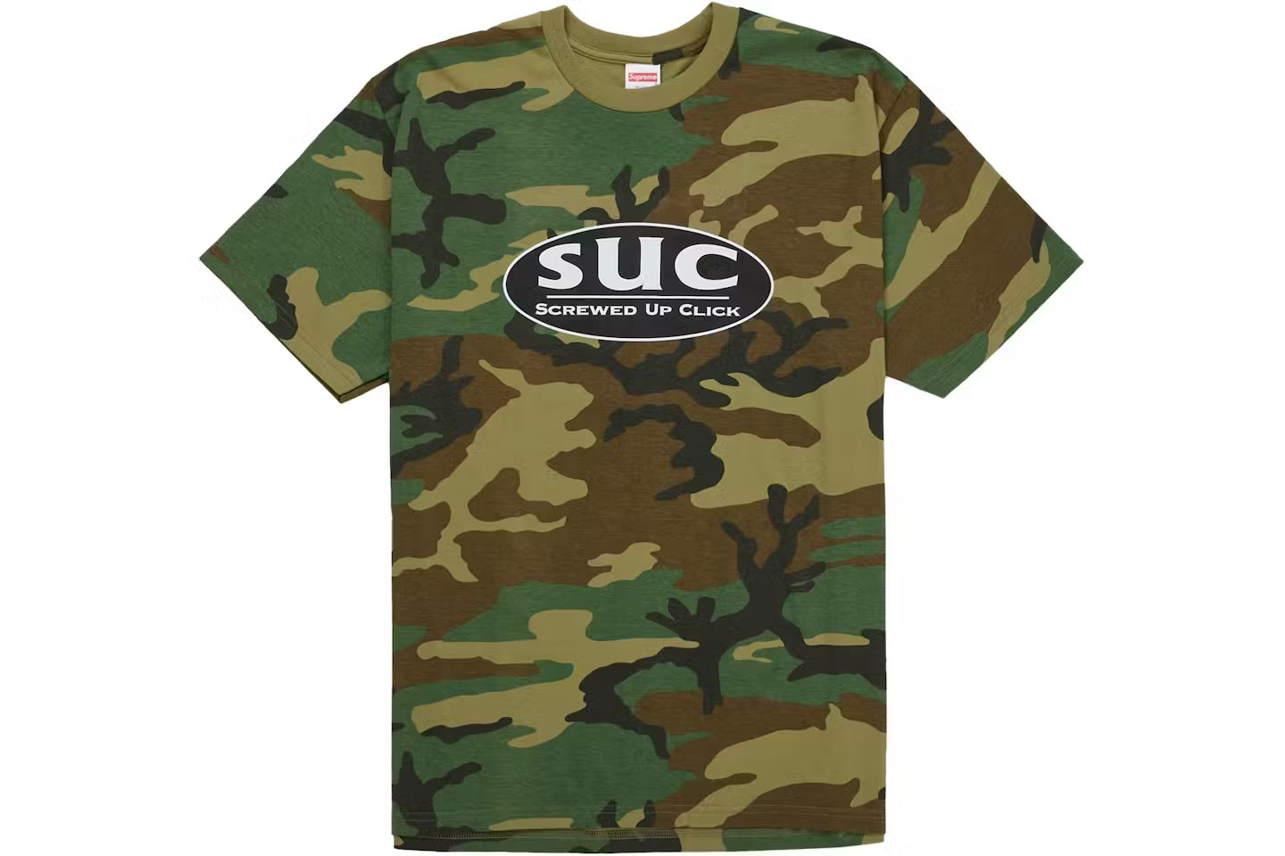 Supreme DJ Screw SUC Tee
Woodland Camo