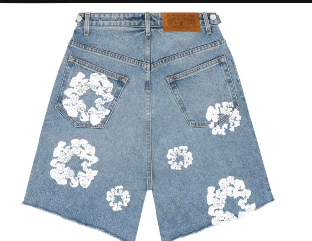 Denim Tear Jean Shorts