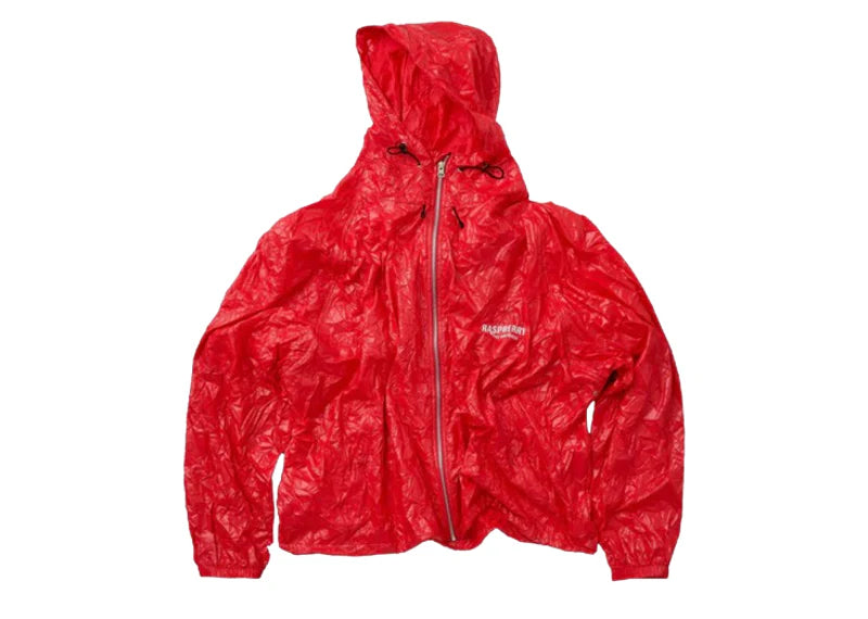 GV GALLERY RASPBERRY HILLS GARBAGE BAG JACKET - RED