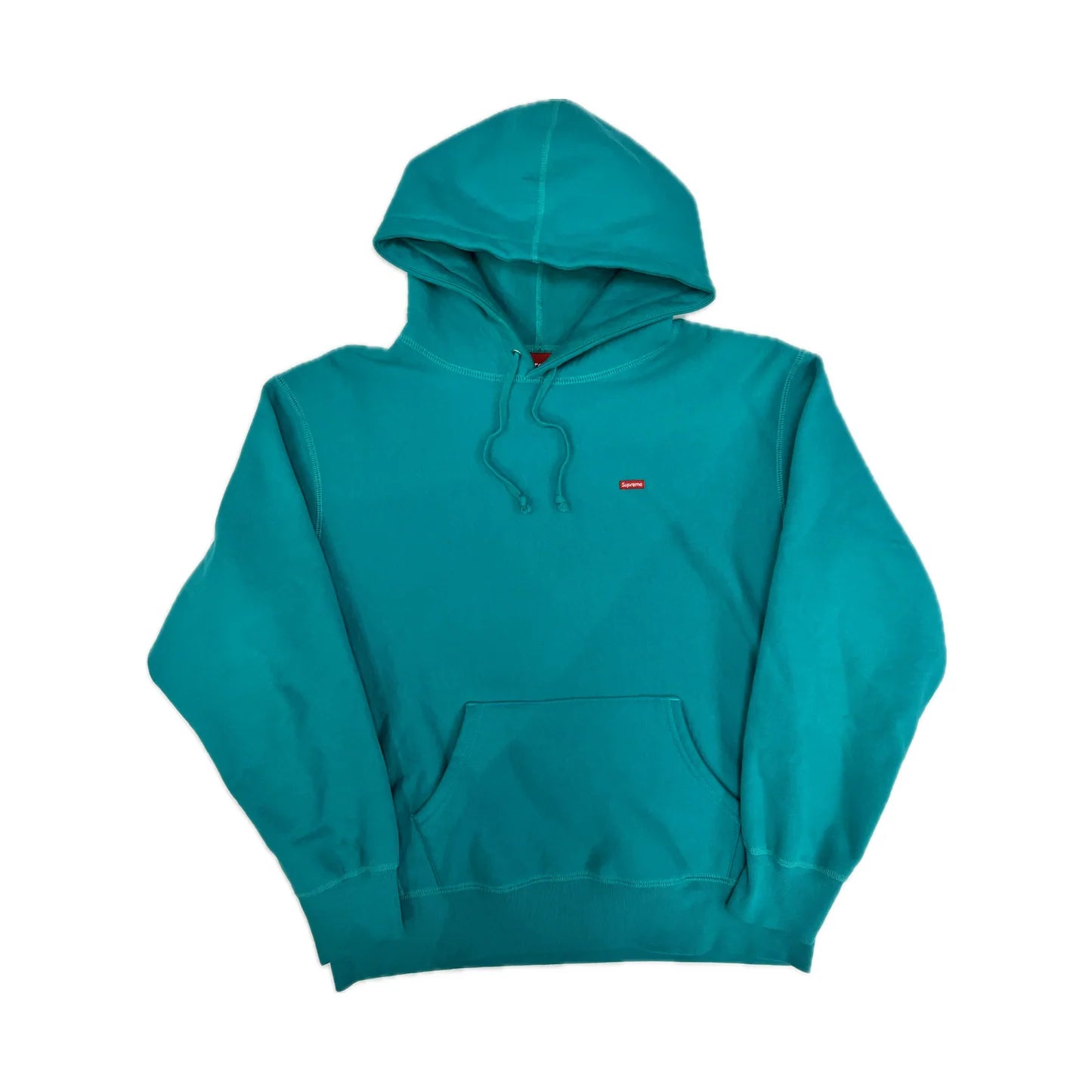 Supreme teal small box logo hoodie