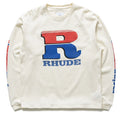 RHUDE SPLIT PETROL LOGO L/S TEE