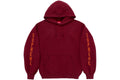 Supreme Washed Logo Hooded SweatshirtCardinal