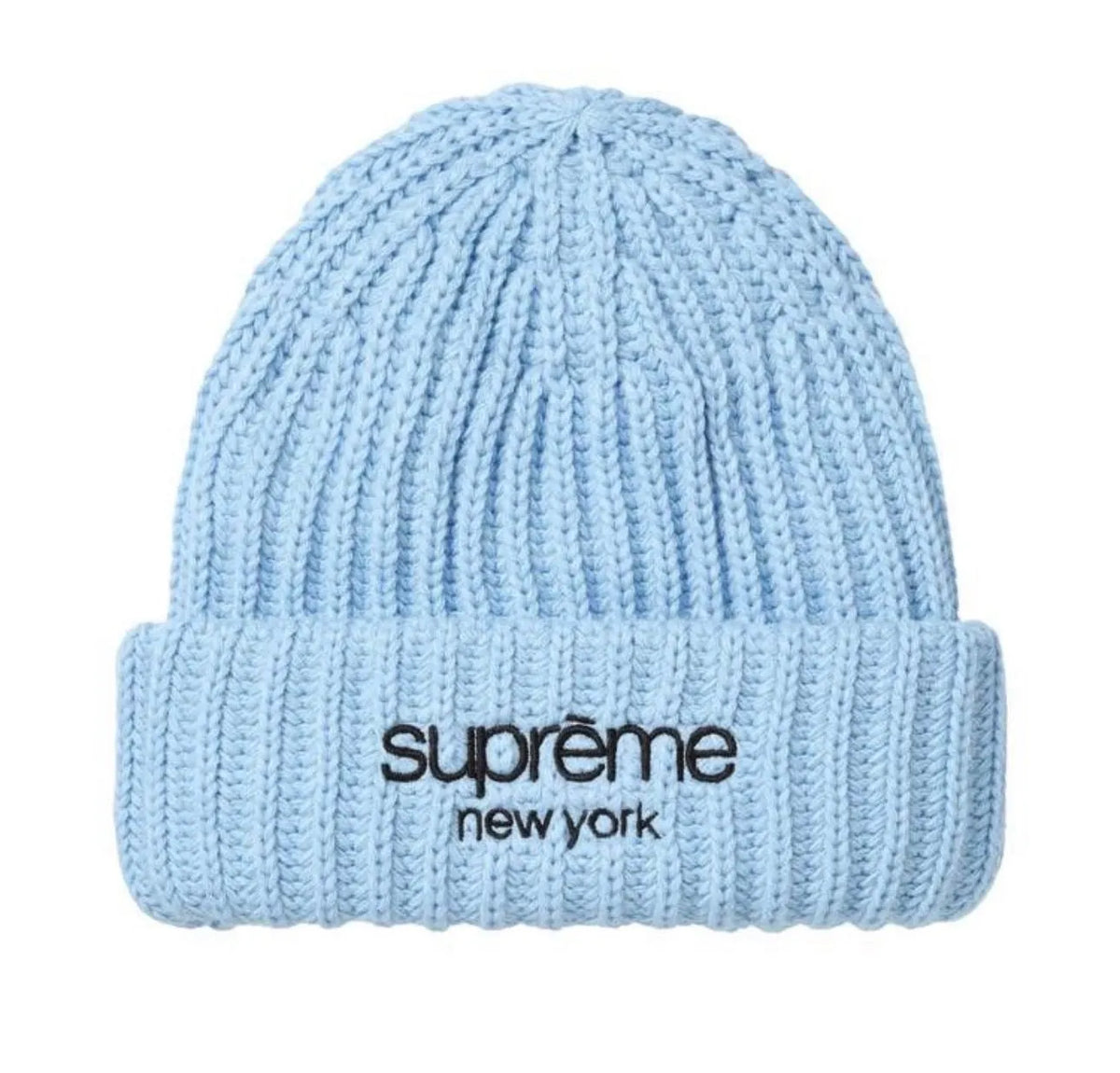 Sky blue supreme beanie